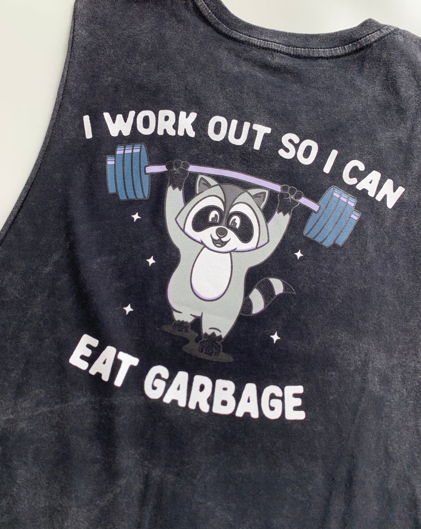 Workout to eat garbage muscle tank