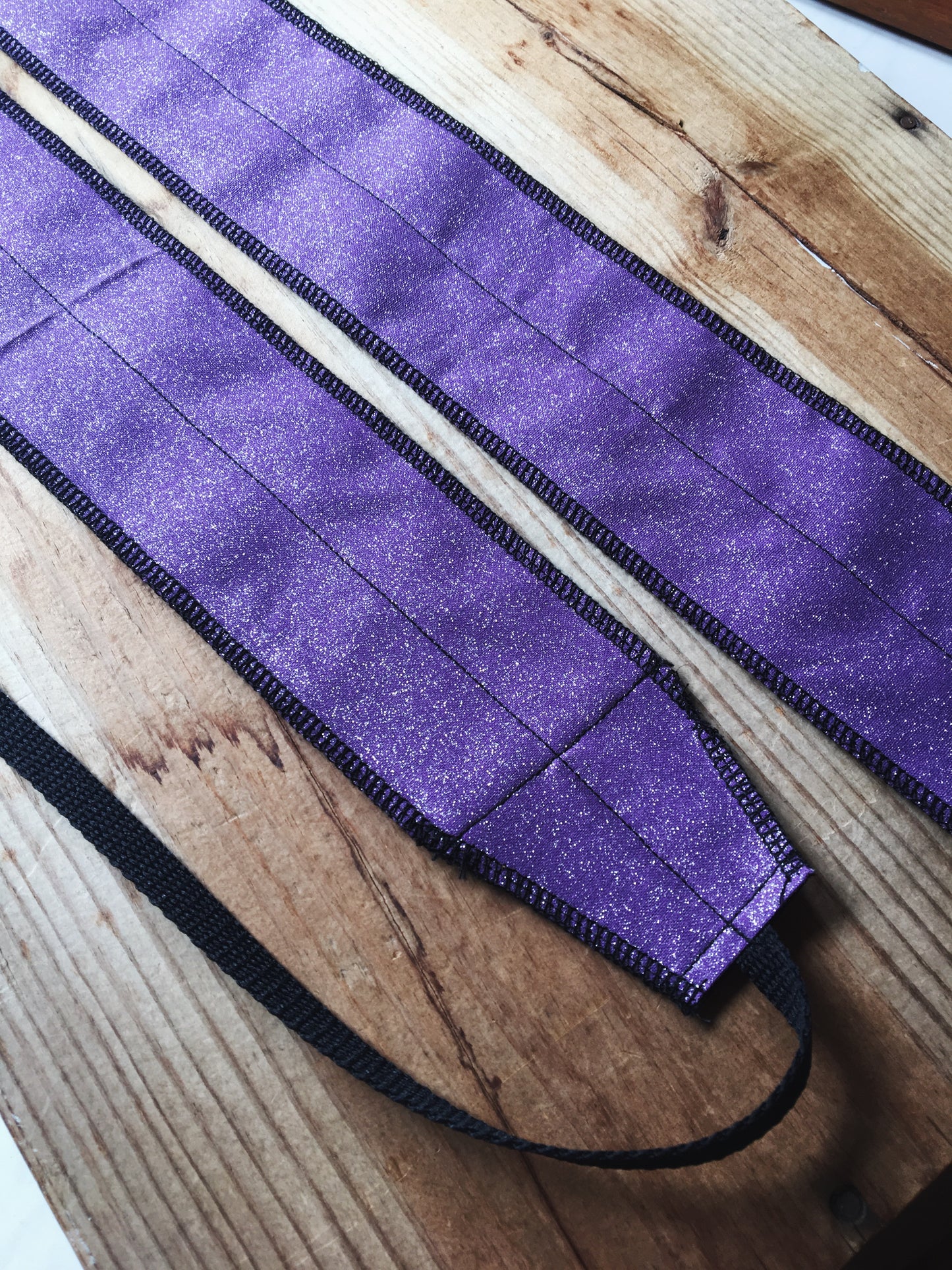 Purple glitter wrist wrap